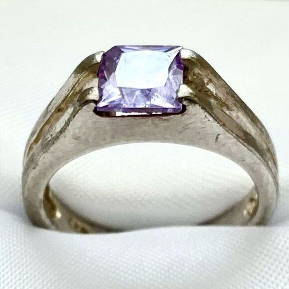 ST#Tanzanite & Sterling 925 Silver Sz.5 1/2 Ring - Picture 2 of 7